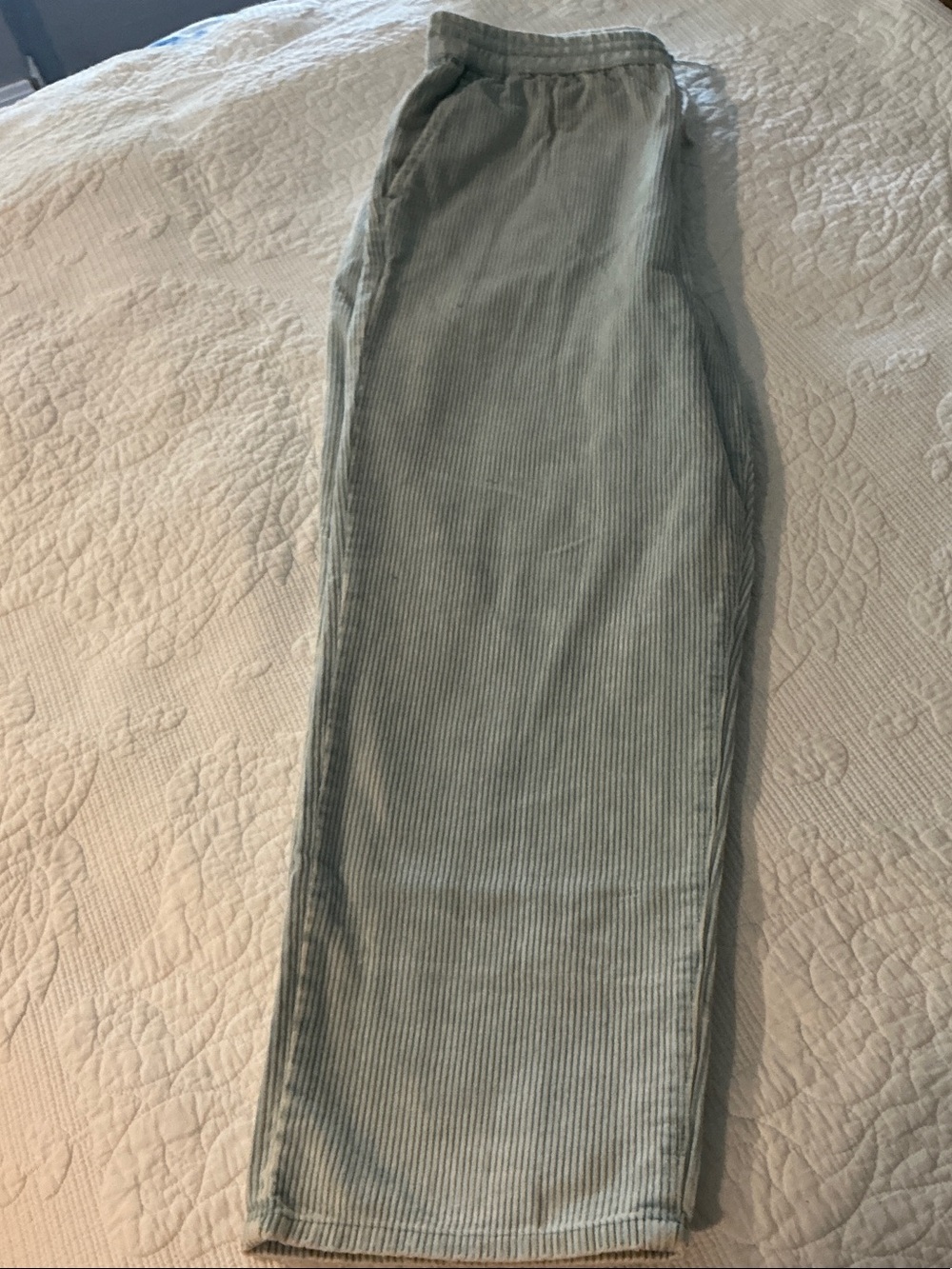 Maurices Light Sage Corduroy Men's Pull-On Pants